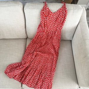 Old Navy Red Floral Dress